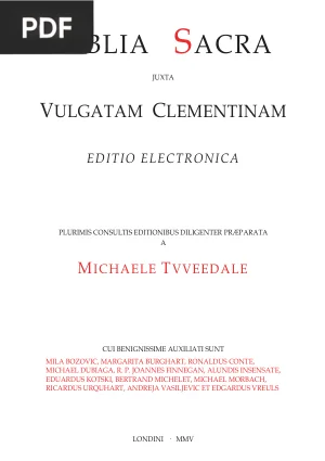 Biblia Sacra Vulgata (Biblia Vulgata Clementina)