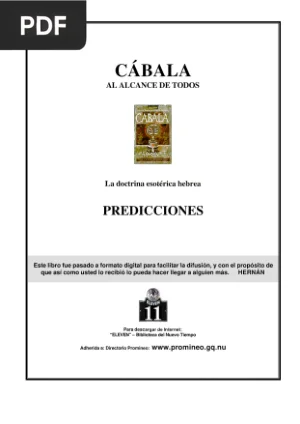 Cábala al Alcance de Todos