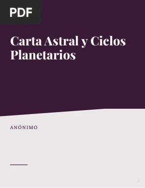 Carta Astral y Ciclos Planetarios