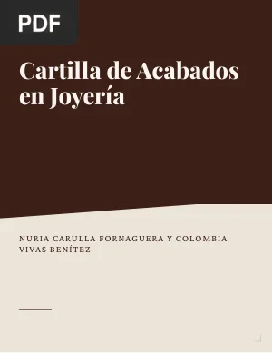 Cartilla de Acabados en Joyería