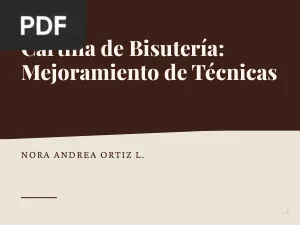 Cartilla de Bisutería: Mejoramiento de Técnicas