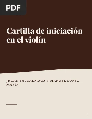 Cartilla de iniciación en el violín