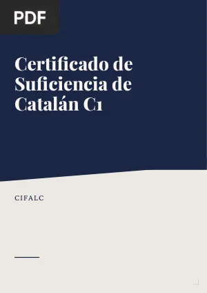 Certificat de nivell de suficiència de llengua catalana (C1). Model d'examen CLUC
