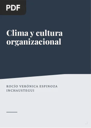 Clima y cultura organizacional