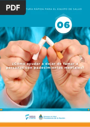 ¿Cómo ayudar a dejar de fumar a personas con padecimientos mentales?