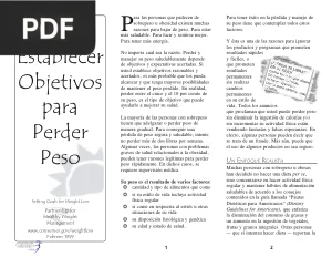 Cómo establecer objetivos para perder peso