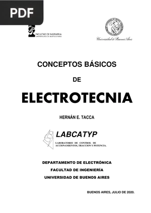 Conceptos Básicos de Electrotecnia