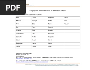 Conjugación y Pronunciación de Verbos en Francés