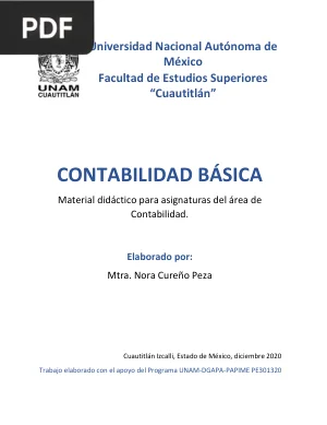 Contabilidad Básica: Material Didáctico