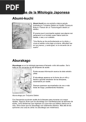 Criaturas de La Mitologia Japonesa