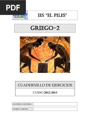 Cuadernillo de ejercicios de Griego 2