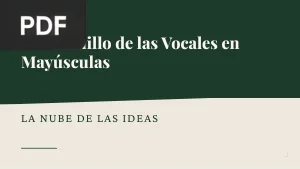 Cuadernillo de las Vocales en Mayúsculas