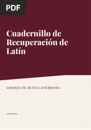 Cuadernillo de Recuperación de Latín