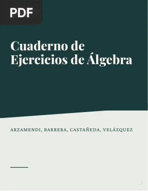 Cuaderno de Ejercicios de Álgebra