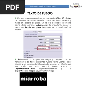 Cuaderno de prácticas photoshop