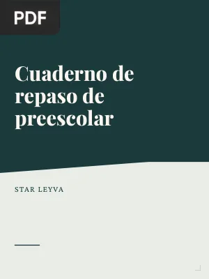 Cuaderno de repaso de preescolar