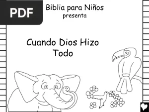 Cuando Dios Hizo Todo: Libro para Colorear
