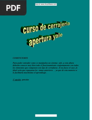 Curso Cerrajeria