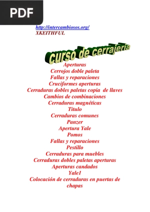 Curso de Cerrajeria