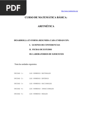 Curso de matemática básica - Aritmética