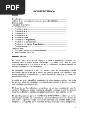 Curso de Ortografía