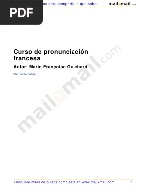 Curso de Pronunciación Francesa