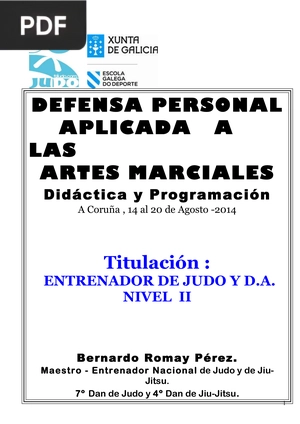 Defensa Personal Aplicada a las Artes Marciales