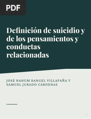 Definición de suicidio y de los pensamientos y conductas relacionadas