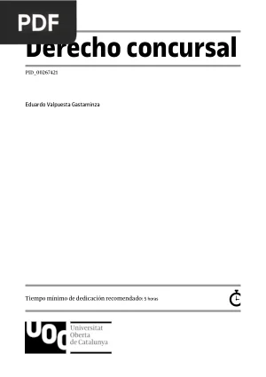 Derecho Concursal