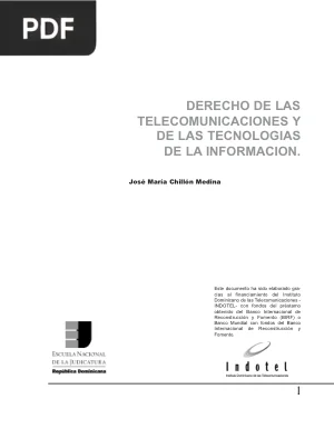 Derecho de las Telecomunicaciones y de las Tecnologias de la Informacion