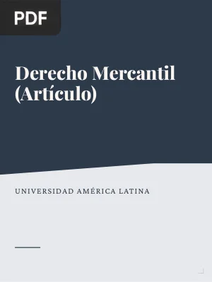 Derecho Mercantil (Artículo)