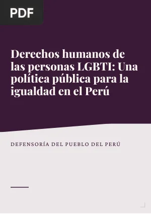 Derechos humanos de las personas LGBTI: Necesidad de una política pública para la igualdad en el Perú