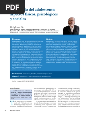 Desarrollo del adolescente: aspectos físicos, psicológicos y sociales
