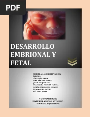 Desarrollo Embrional y Fetal