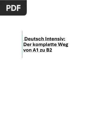 Deutsch Intensiv: Der komplette Weg von A1 zu B2