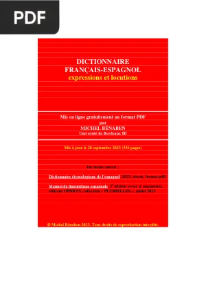 Diccionario de Expresiones y Locuciones Francés-Español
