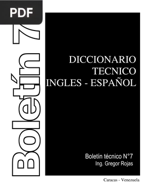 Diccionario tecnico ingles - español