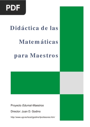 Didáctica de las Matemáticas para Maestros