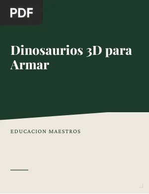 Dinosaurios 3D para Armar