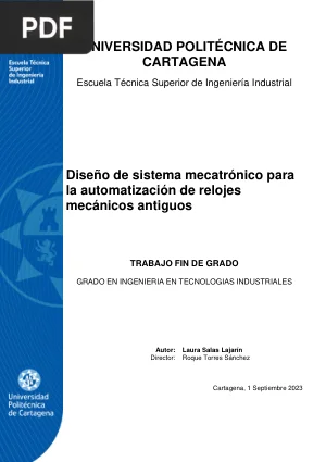 Diseño de Sistema Mecatrónico para la Automatización de Relojes Mecánicos Antiguos