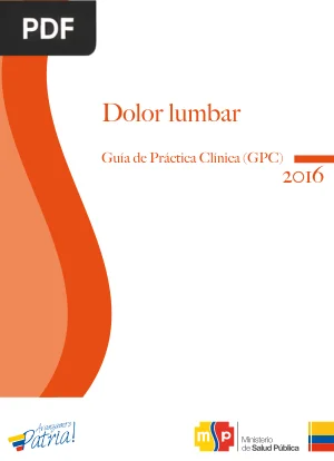 Dolor lumbar. Guía de práctica clínica