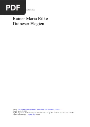 Duineser Elegien (Elegías de Duino)