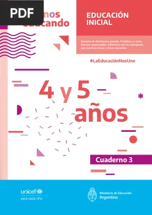 Educación inicial 4 y 5 años: cuaderno 3