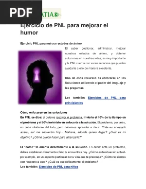 Ejercicio de PNL para mejorar el humor