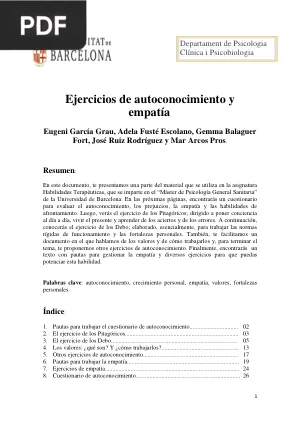 Ejercicios de autoconocimiento y empatía