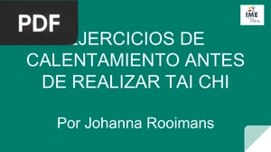 Ejercicios de calentamiento antes de realizar Tai Chi