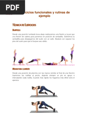 Ejercicios funcionales y rutinas de ejemplo