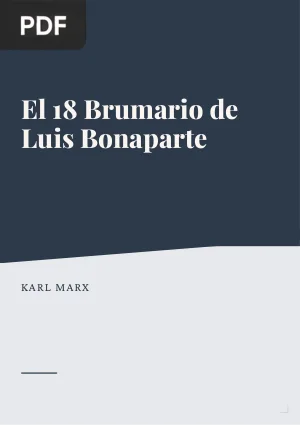 El 18 Brumario de Luis Bonaparte