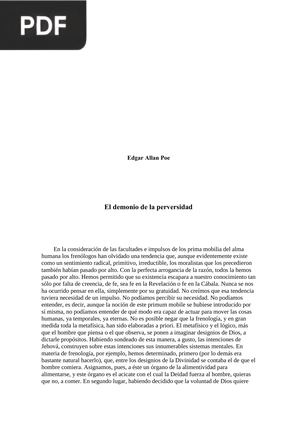 El Demonio de la Perversidad