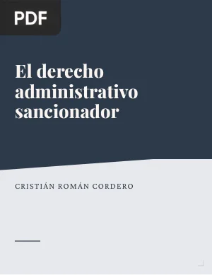 El derecho administrativo sancionador